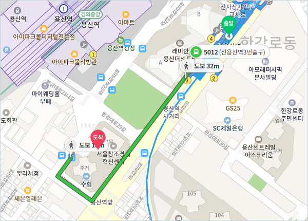 가나다 용산점 지도